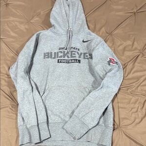 Nike Gray Buckeyes Football Hoodie